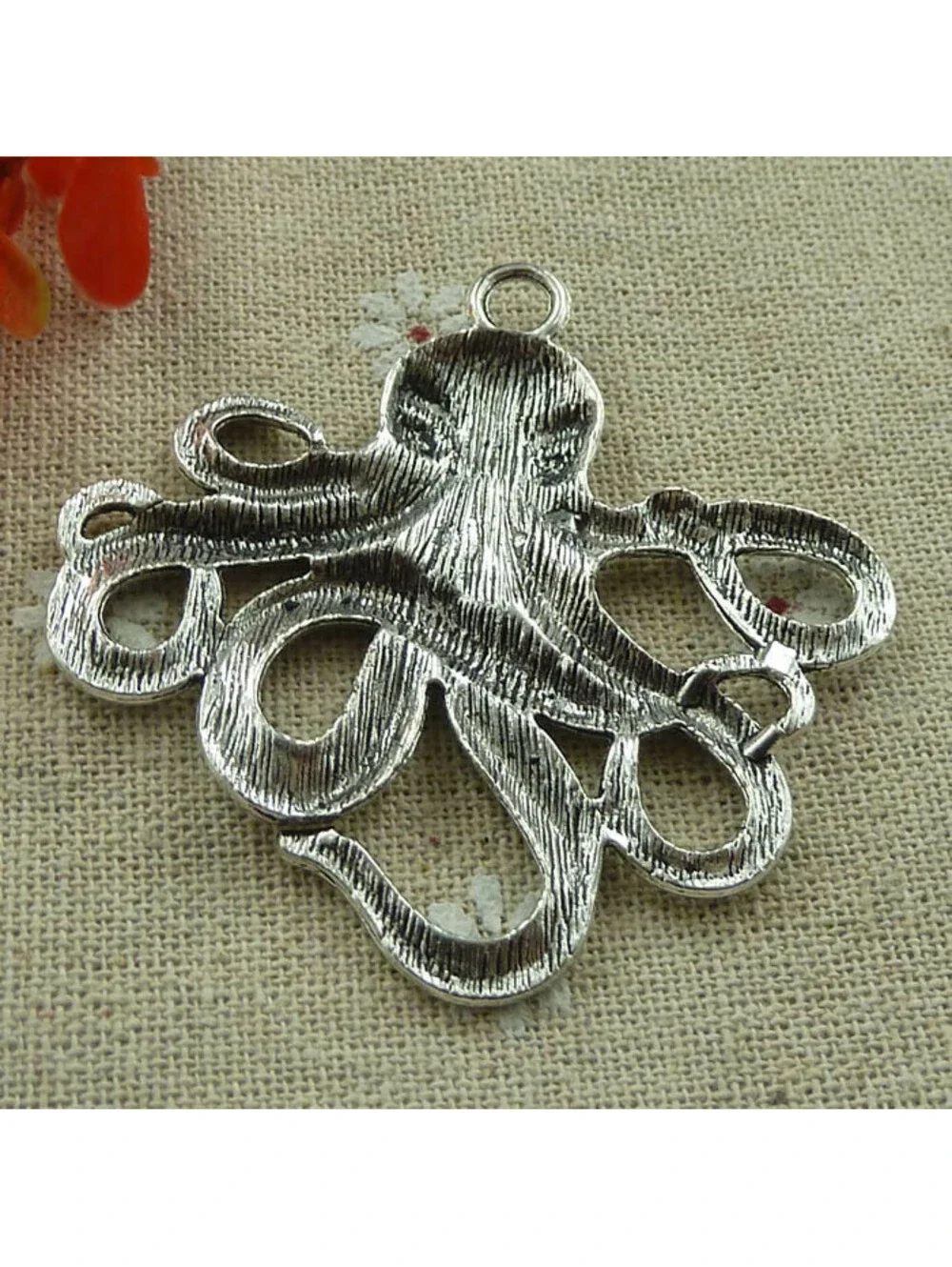 Free Ship 12 pcs tibetan silver octopus charms pendant 59x56mm L-817